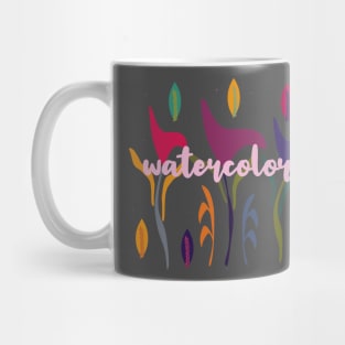 Floral Tropical Watercolor Mug